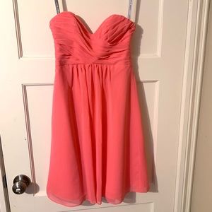 Alfred angelo bridesmaid dress coral